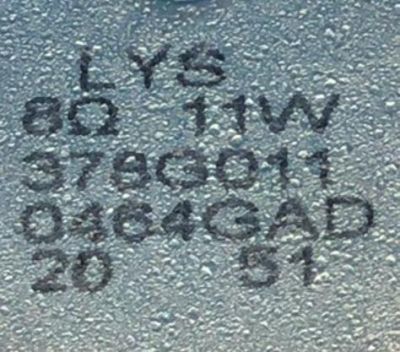 KIT DE BOCINAS (2PZS) VIZIO / NUMERO DE PARTE 378G011 / 6Ω 11W / 0464GAD /  20 / 51 / NUMERO DE PANEL TPT580F2-PV5D.Q / MODELO V585-H11 - Imagen 3